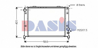 AKS DASIS 010090n -  Радиатор, охлаждение двигателя